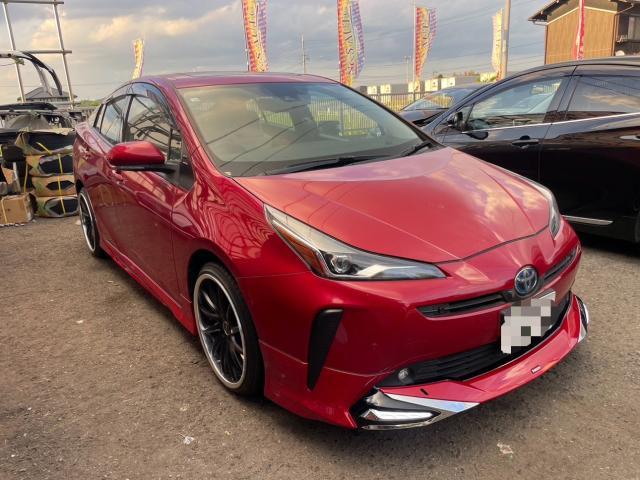 トヨタ 50系プリウス  モデリスタエアロ取付　19インチホイール交換　 ZVW51　岡山市東区