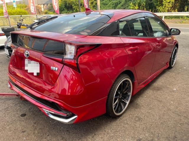 トヨタ 50系プリウス  モデリスタエアロ取付　19インチホイール交換　 ZVW51　岡山市東区