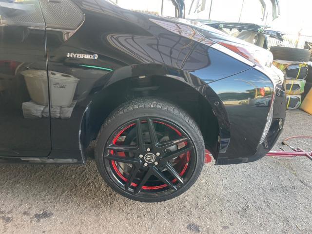トヨタ　50系プリウス 　18inホイール交換　ZVW51　岡山市東区