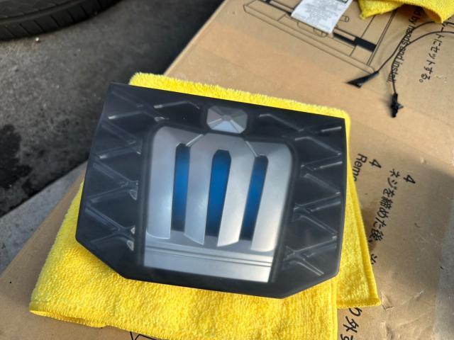 トヨタ クラウンアスリートHV フロントエンブレムリペア　スモークプロテクションフィルム施工　納車前点検　