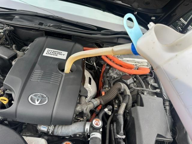 トヨタ クラウンアスリートHV フロントエンブレムリペア　スモークプロテクションフィルム施工　納車前点検　