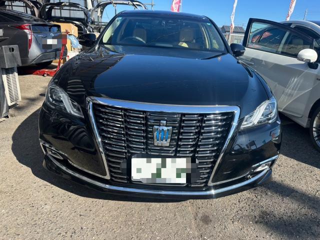 トヨタ　クラウンハイブリッド　モデリスタエアロ取付　社外コンビステアリング取替　　AWS210　岡山市東区