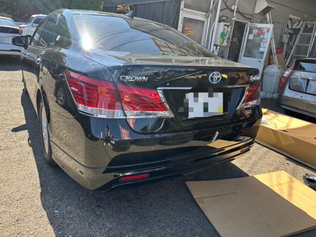 トヨタ　クラウンハイブリッド　モデリスタエアロ取付　社外コンビステアリング取替　　AWS210　岡山市東区