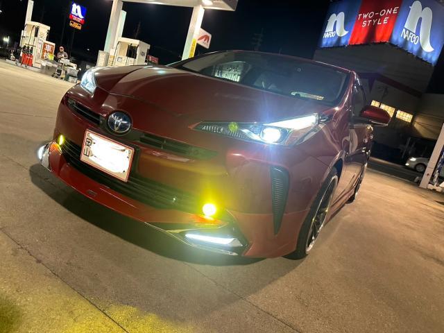 トヨタ 50系プリウス  fclツインカラーチェンジLEDフォグバルブ取付 　ZVW51　岡山市東区