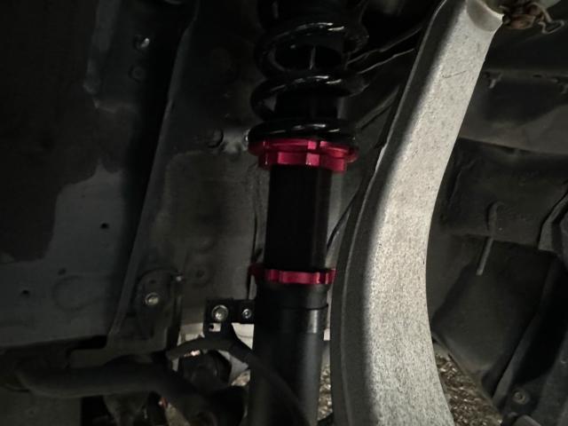 トヨタ　マークＸ　車高調整 3cmダウン、アライメント調整、光軸調整　GRX130　岡山市東区