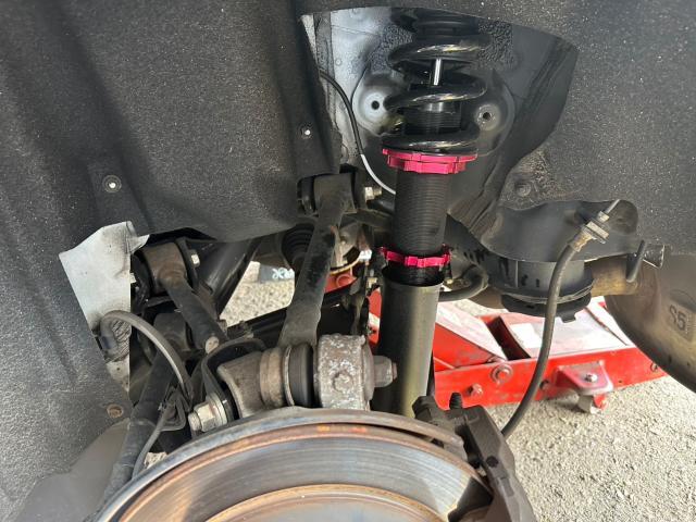 トヨタ　マークＸ　車高調整 3cmダウン、アライメント調整、光軸調整　GRX130　岡山市東区