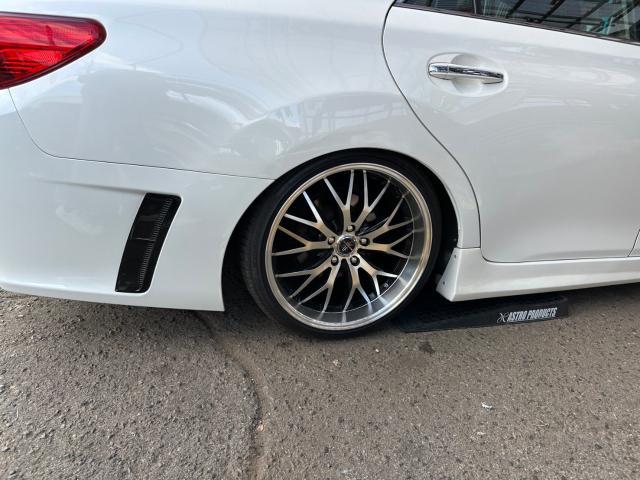 トヨタ　マークＸ　車高調整 3cmダウン、アライメント調整、光軸調整　GRX130　岡山市東区