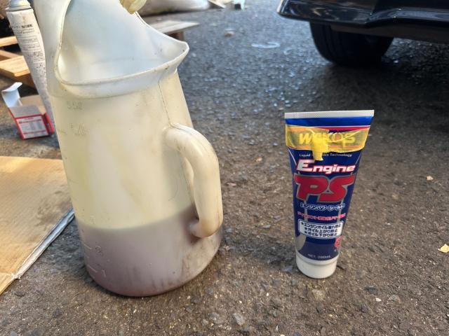 スズキ　スペーシアカスタム　オイル交換、オイルエレメント交換、ワコーズ アンチエイジングオイル、エンジンパワーシールド　施工　MK53S　岡山市東区