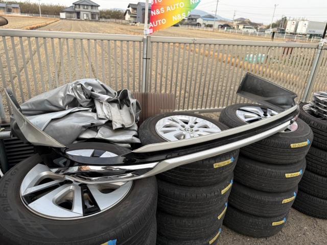 トヨタ　カムリ　リアエアロ塗装、エアロ ステー補強　AXVH70　岡山市東区