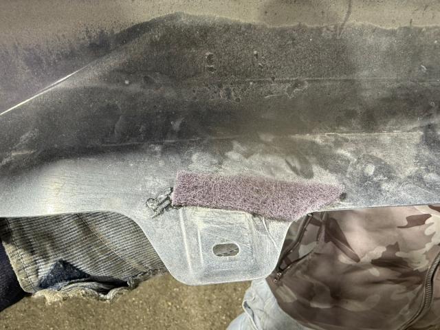 トヨタ　カムリ　リアエアロ塗装、エアロ ステー補強　AXVH70　岡山市東区