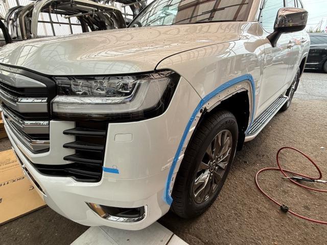 トヨタ　ランドクルーザー300系　モデリスタエアロキット取付、モデリスタフェンダーガーニッシュ取付、モデリスタマフラーカッター取付、モデリスタリアスポイラー取付　FJA300W　岡山市東区