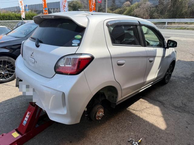 三菱　ミラージュ　スタッドレス&rarr;ラジアルタイヤ　交換　A03A　岡山市東区