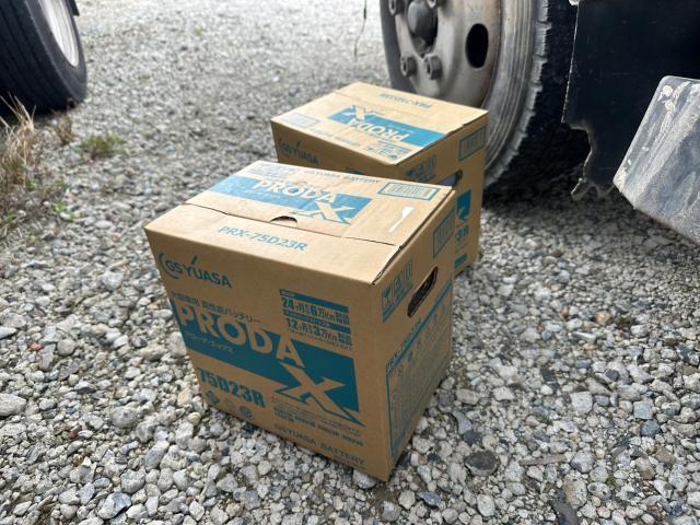 イスズ　エルフトラック　バッテリー交換　NKR71LAR　岡山市東区