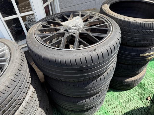 50プリウス 　社外15in→TRD18in ホイール交換　ZVW55【岡山県岡山市　東区・中区・北区・赤磐市・瀬戸内市で持込でのタイヤ交換・ドライブレコーダー・ナビ等のパーツ取付・カスタムの事ならエヌアンドエスオートへお任せ】下さい！】
