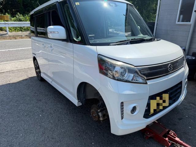 スズキ　スペーシアカスタム　タイヤ交換　MK32S【岡山県岡山市　東区・中区・北区・赤磐市・瀬戸内市で持込でのタイヤ交換・ドライブレコーダー・ナビ等のパーツ取付・カスタムの事ならエヌアンドエスオートへお任せ】下さい！】