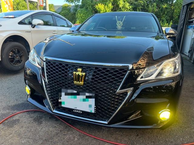 トヨタ　クラウンハイブリッド　LEDフォグランプ　強化ハーネス　取付【岡山県岡山市　東区・中区・北区・赤磐市・瀬戸内市で持込でのタイヤ交換・ドライブレコーダー・ナビ等のパーツ取付・カスタムの事ならエヌアンドエスオートへお任せ】下さい！】