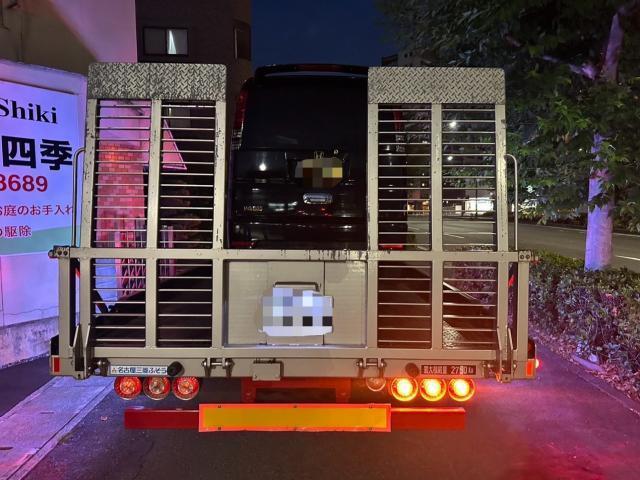 ホンダ　バモス　レッカー搬送　HM2【岡山県岡山市　東区・中区・北区・赤磐市・瀬戸内市で持込でのタイヤ交換・ドライブレコーダー・ナビ等のパーツ取付・カスタムの事ならエヌアンドエスオートへお任せ】下さい！】