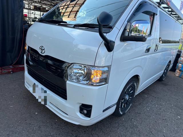 トヨタ　ハイエースバン　LEDウィンカーT20取付　GDH201V【岡山県岡山市　東区・中区・北区・赤磐市・瀬戸内市で持込でのタイヤ交換・ドライブレコーダー・ナビ等のパーツ取付・カスタムの事ならエヌアンドエスオートへお任せ】下さい！】