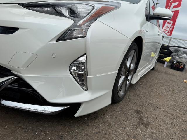 トヨタ　50プリウス　モデリスタフルエアロ　取付　ZVW51【岡山県岡山市　東区・中区・北区・赤磐市・瀬戸内市で持込でのタイヤ交換・ドライブレコーダー・ナビ等のパーツ取付・カスタムの事ならエヌアンドエスオートへお任せ】下さい！】