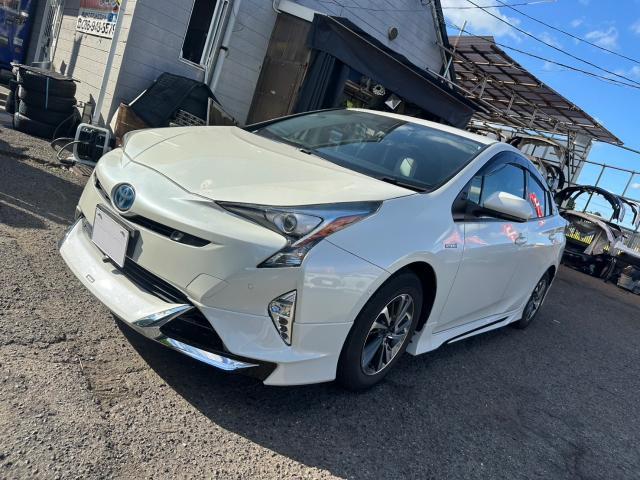 トヨタ　50プリウス 　TRDエアロ取外し　モデリスタエアロ取付【岡山県岡山市　東区・中区・北区・赤磐市・瀬戸内市で持込でのタイヤ交換・ドライブレコーダー・ナビ等のパーツ取付・カスタムの事ならエヌアンドエスオートへお任せ】下さい！】