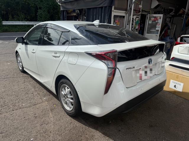 トヨタ　50プリウス　モデリスタエアロ取付　WORK19inホイール交換【岡山県岡山市　東区・中区・北区・赤磐市・瀬戸内市で持込でのタイヤ交換・ドライブレコーダー・ナビ等のパーツ取付・カスタムの事ならエヌアンドエスオートへお任せ下さい】