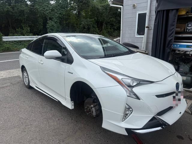 トヨタ　50プリウス　モデリスタエアロ取付　WORK19inホイール交換【岡山県岡山市　東区・中区・北区・赤磐市・瀬戸内市で持込でのタイヤ交換・ドライブレコーダー・ナビ等のパーツ取付・カスタムの事ならエヌアンドエスオートへお任せ下さい】