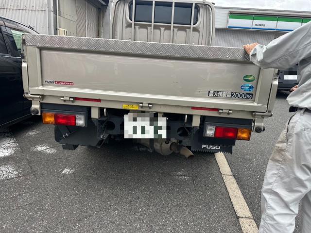 三菱ふそう　キャンター　リアバンパー作成　取付　FBA20【岡山県岡山市　東区・中区・北区・赤磐市・瀬戸内市で持込でのタイヤ交換・ドライブレコーダー・ナビ等のパーツ取付・カスタムの事ならエヌアンドエスオートへお任せ】下さい！】