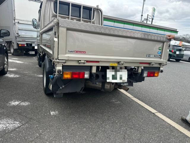 三菱ふそう　キャンター　リアバンパー作成　取付　FBA20【岡山県岡山市　東区・中区・北区・赤磐市・瀬戸内市で持込でのタイヤ交換・ドライブレコーダー・ナビ等のパーツ取付・カスタムの事ならエヌアンドエスオートへお任せ】下さい！】