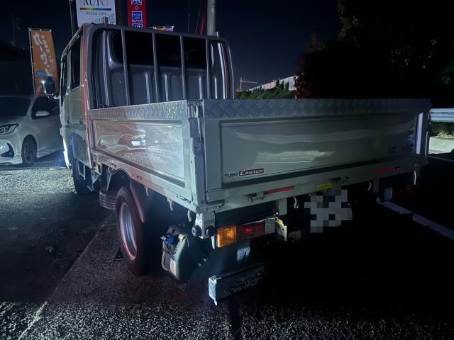 三菱ふそう　キャンター　リアバンパー作成　取付　FBA20【岡山県岡山市　東区・中区・北区・赤磐市・瀬戸内市で持込でのタイヤ交換・ドライブレコーダー・ナビ等のパーツ取付・カスタムの事ならエヌアンドエスオートへお任せ】下さい！】