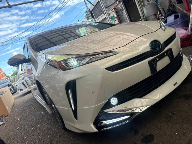 トヨタ　50プリウス　外装品パーツ取付　取外し　ZVW51【岡山県岡山市　東区・中区・北区・赤磐市・瀬戸内市で持込でのタイヤ交換・ドライブレコーダー・ナビ等のパーツ取付・カスタムの事ならエヌアンドエスオートへお任せ】下さい！】