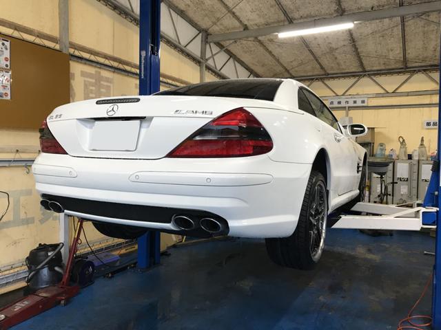 AMG　SL55　タイヤ交換　広島　廿日市　タイヤ　パーツ　取付　持込　整備　車検なら株式会社アイズブレイン　イノテック広島テクニカルセンター