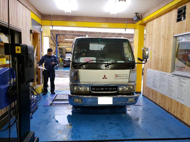 三菱ふそう　キャンター　車検　：宮内工業団地　ダンプ　ダブルキャブ　新型　新車　中古　整備　修理なら株式会社アイズブレイン　イノテック広島テクニカルセンター