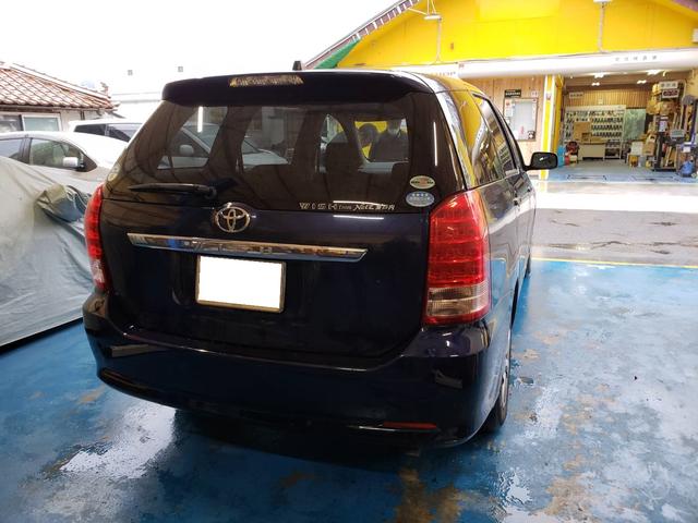 トヨタ　ウイッシュ　リアバンパー　交換　：広島　廿日市市　リヤ　フロント　破損　整備　修理なら株式会社アイズブレイン　イノテック広島テクニカルセンター