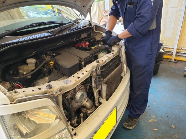 スズキ　ワゴンＲ　リミテッド　4ＷＤ　コンプレッサー　交換　：広島市　廿日市市　佐伯区　エアコン　暑い　修理なら株式会社アイズブレイン　イノテック広島テクニカルセンター