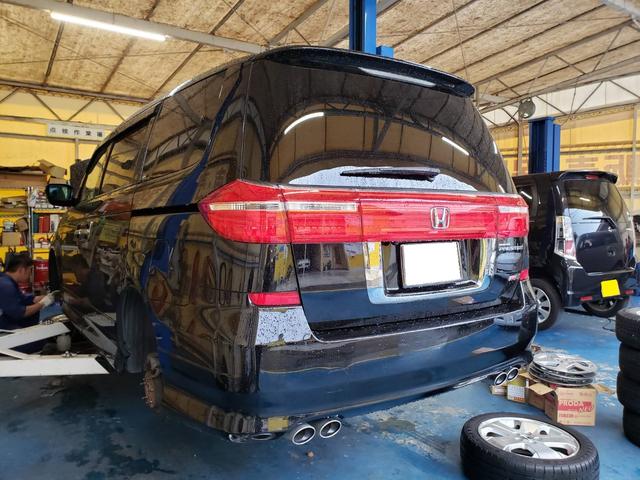 ホンダ　オデッセイ　プレステージ　タイヤ　交換　：広島市　廿日市市　佐伯区　フリードリンク　修理なら株式会社アイズブレイン　イノテック広島テクニカルセンター