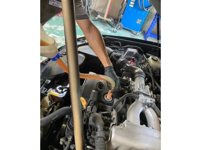 トヨタ　アリスト　定期オイル交換
【広島　安佐北区　安佐南区　安芸高田　可部　三入　亀山　大林　南原】