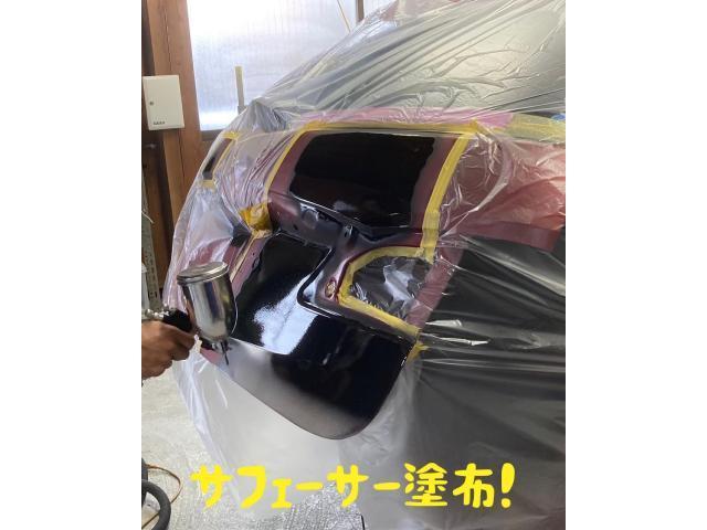 MAZDA プレマシー　バックドア　リアバンパー　板金塗装修理
【広島　安佐北区　安佐南区　安芸高田　可部　三入　亀山　南原　大林　吉田】