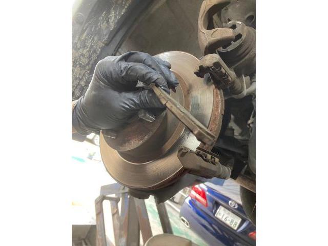 MAZDA フレアワゴン
ブレーキパッド交換作業
【広島　安佐北区　安佐南区　安芸高田　可部　高陽　八木　緑井　吉田　三入　大林】