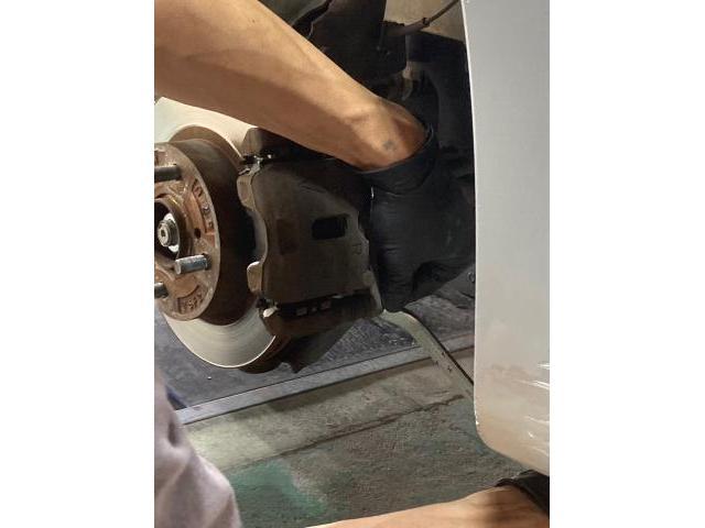 MAZDA フレアワゴン
ブレーキパッド交換作業
【広島　安佐北区　安佐南区　安芸高田　可部　高陽　八木　緑井　吉田　三入　大林】