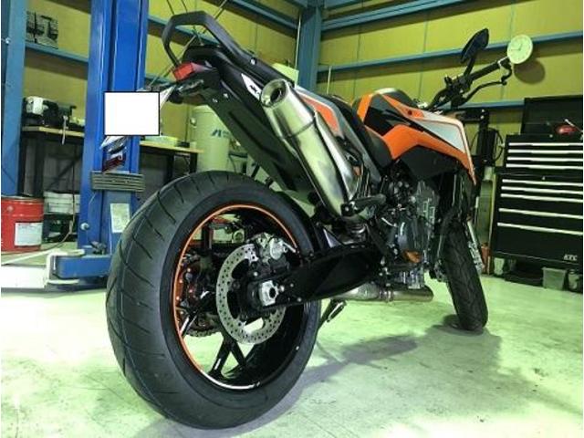 KTM　790　デューク　バイク　クォーツガラスコーティング　施工　【広島県 広島市 佐伯区 廿日市で　 バイク　コーティング　ならココノアへ】