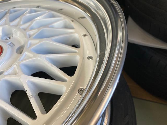 ホイール　リム修理！【山口県　周南市　タイヤ・ホイール・ナビ・ドライブレコーダー等のパーツ取付・販売をしております！愛車のカスタムや修理等も大歓迎受付中！お気軽に　エスエスクルー　へお問合わせ下さい！】