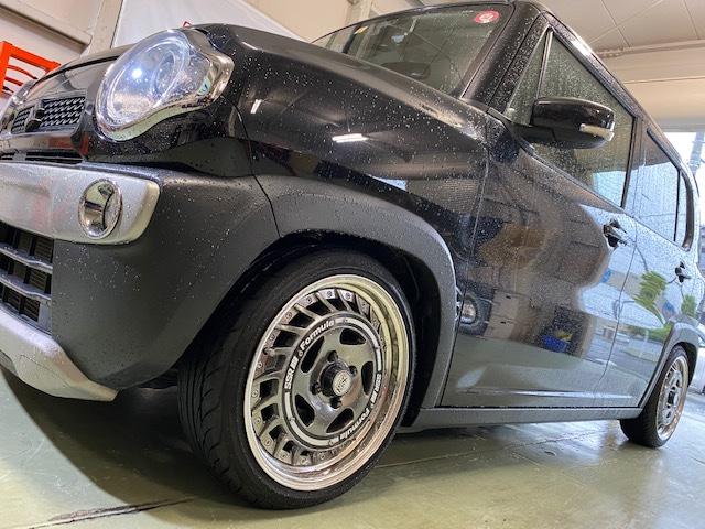 スズキ　ハスラー　エンブレム　交換【山口県　周南市　タイヤ・ホイール・ナビ・ドライブレコーダー等のパーツ取付・販売をしております！愛車のカスタムや修理等も大歓迎受付中！お気軽に　エスエスクルー　へお問合わせ下さい！】