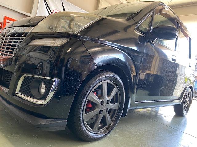 スバル　ステラ　ボディコーティング！！【山口県　周南市　タイヤ・ホイール・ナビ・ドライブレコーダー等のパーツ取付・販売をしております！愛車のカスタムや修理等も大歓迎受付中！お気軽に　エスエスクルー　へお問合わせ下さい！】