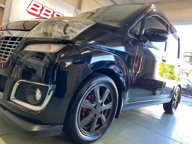 スバル　ステラ　ボディコーティング！！【山口県　周南市　タイヤ・ホイール・ナビ・ドライブレコーダー等のパーツ取付・販売をしております！愛車のカスタムや修理等も大歓迎受付中！お気軽に　エスエスクルー　へお問合わせ下さい！】