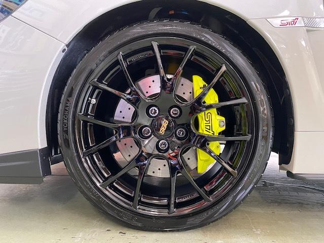 スバル　ＷＲＸＳ４　ホイール　交換！！【山口県　周南市　タイヤ・ホイール・ナビ・ドライブレコーダー等のパーツ取付・販売をしております！愛車のカスタムや修理等も大歓迎受付中！お気軽に　エスエスクルー　へお問合わせ下さい！】