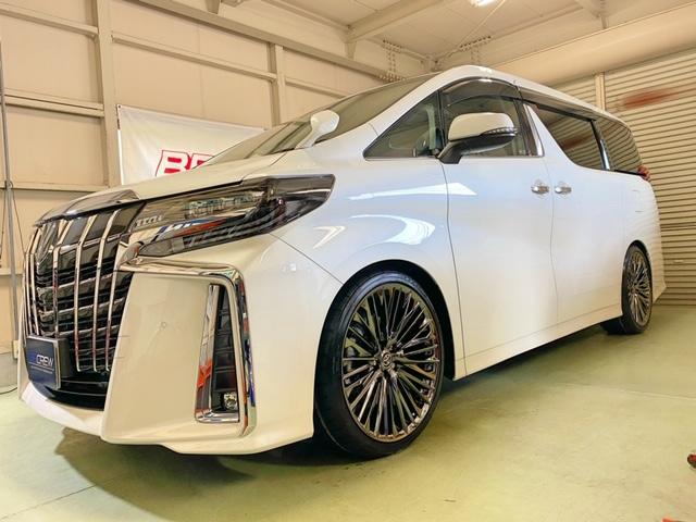 トヨタ　アルファード　カスタム完成！！【山口県　周南市　タイヤ・ホイール・ナビ・ドライブレコーダー等のパーツ取付・販売をしております！愛車のカスタムや修理等も大歓迎受付中！お気軽に　エスエスクルー　へお問合わせ下さい！】