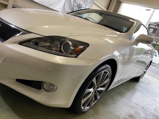 レクサス　ＩＳ-Ｃ　タイヤ交換【山口県　周南市　タイヤ・ホイール・ナビ・ドライブレコーダー等のパーツ取付・販売をしております！愛車のカスタムや修理等も大歓迎受付中！お気軽に　エスエスクルー　へお問合わせ下さい！】