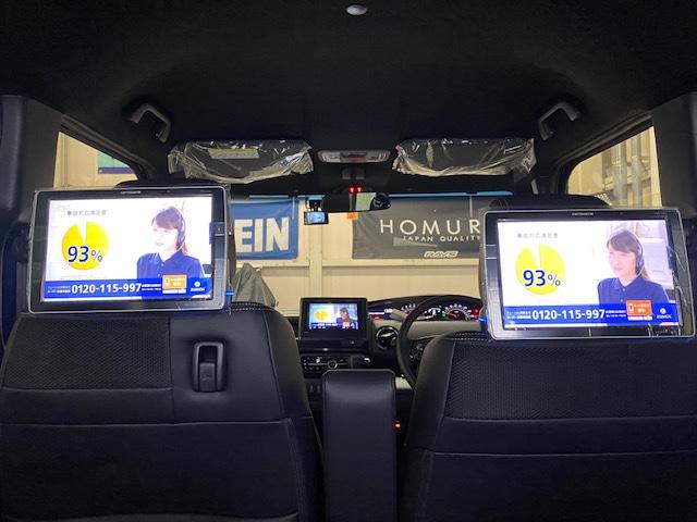 ホンダ　Ｎ-ＢＯＸカスタム　ナビ+バックカメラ　後席用モニター　ドライブレコーダー　取付【山口県　周南市　タイヤ・ホイール・ナビ・ドライブレコーダー等のパーツ取付・販売をしております！愛車のカスタムや修理等も大歓迎受付中！】