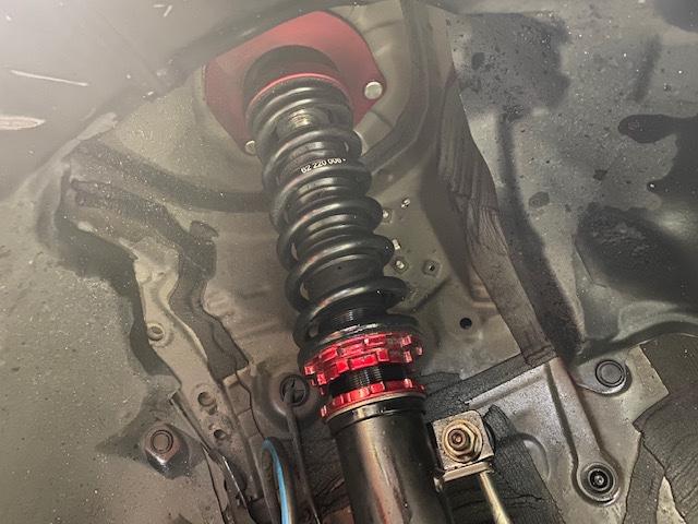 トヨタ　７０カムリ　車高調　点検【山口県　周南市　タイヤ・ホイール・ナビ・ドライブレコーダー等のパーツ取付・販売をしております！愛車のカスタムや修理等も大歓迎受付中！お気軽に　エスエスクルー　へお問合わせ下さい！】