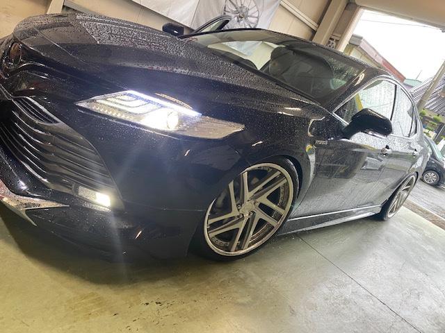 トヨタ　７０カムリ　車高調　点検【山口県　周南市　タイヤ・ホイール・ナビ・ドライブレコーダー等のパーツ取付・販売をしております！愛車のカスタムや修理等も大歓迎受付中！お気軽に　エスエスクルー　へお問合わせ下さい！】